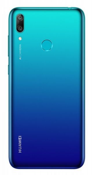 Huawei Y7 Prime 2019 Dual Sim - 64GB, 3GB RAM, 4G LTE, Arabic Aurora Blue